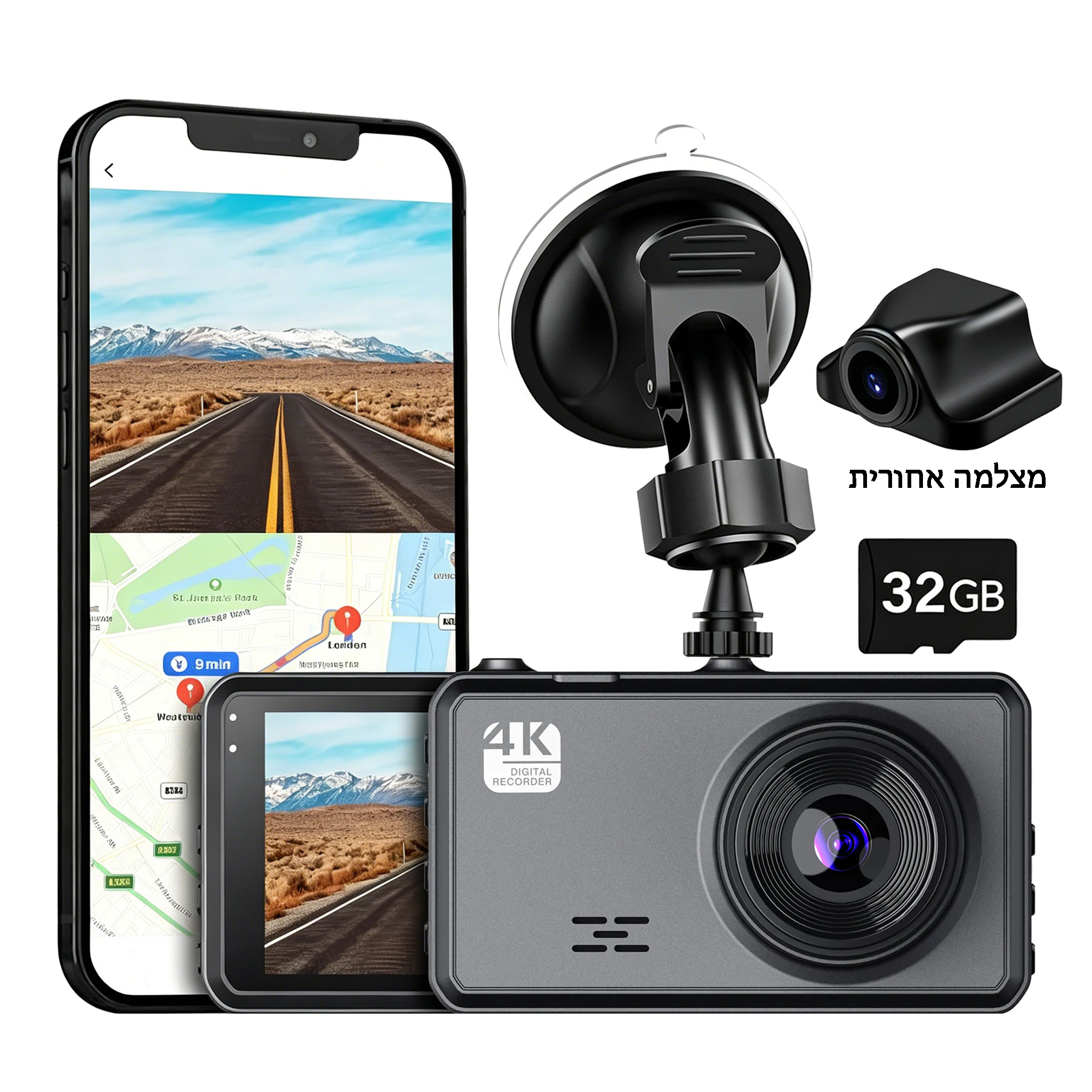 מצלמת דרך חכמה Auralink 4K Full HD