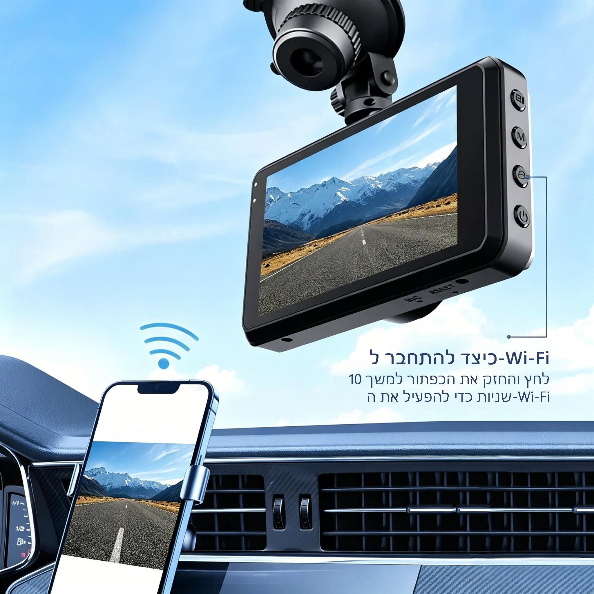 מצלמת דרך חכמה Auralink 4K Full HD